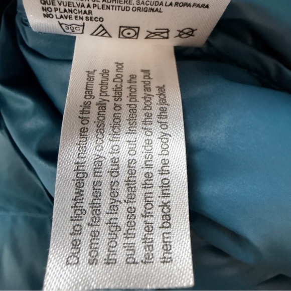 Calvin Klein Women's Teal Puffer 90% down Coat - Picture 10 of 11